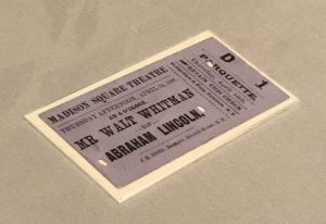 Whitman theatre ticket