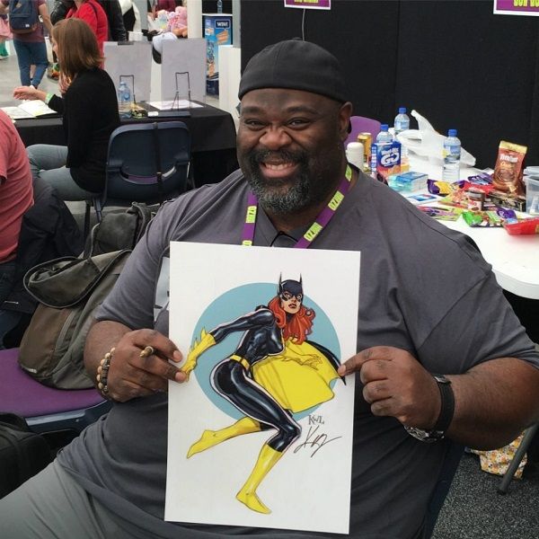 Ken Lashley and Batgirl, Photo by A Cahill