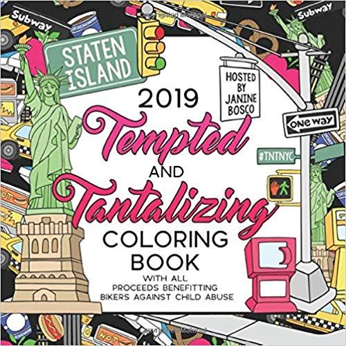 2019 Tempted & Tantalizing Coloring Book- Benefiting Bikers Against Child Abuse book cover