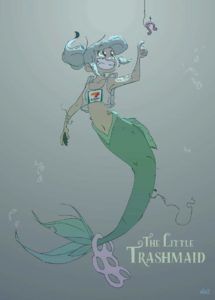 The Little Trashmaid from SFF Webcomics for Halloween | bookriot.com