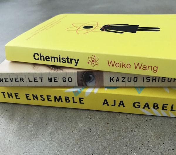 Read More Asian American Authors-Chemistry book-Never Let Me Go book-The Ensemble book
