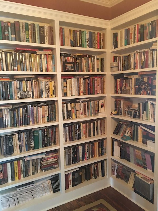 Personal library that doubles as an office. Used with permission from the owner of the photo.