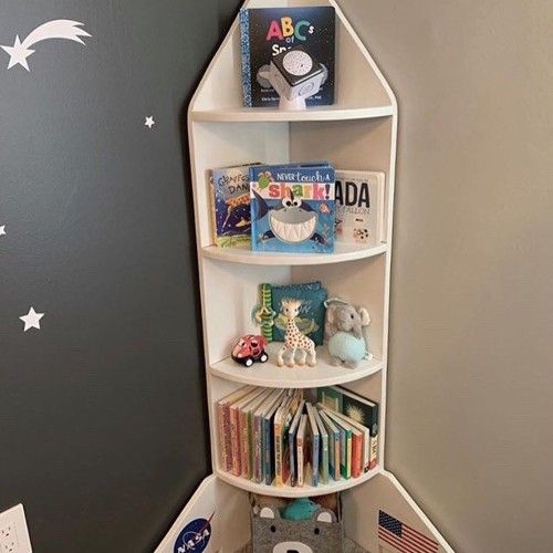 Spaceship Book Shelf by ThatWoodBeFun from Etsy