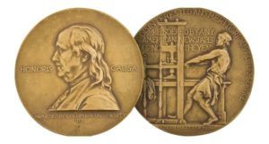 the Pulitzer Prize medals