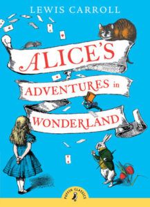 Alice's adventures in wonderland by Lewis Carroll book cover - classic 