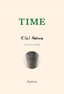Time by Etel Adnan. Best Translated Book Award 2020 Winners