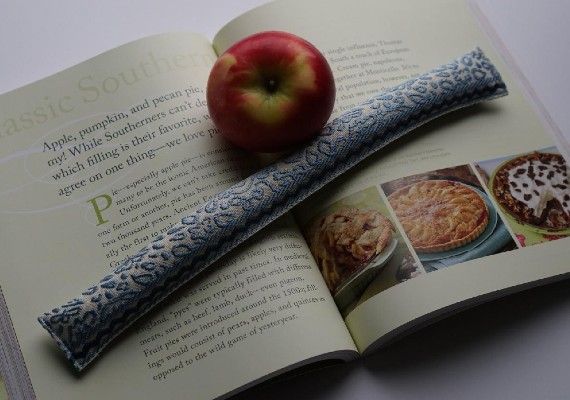 Embroidered Book Weight by UsefulStitches from Etsy