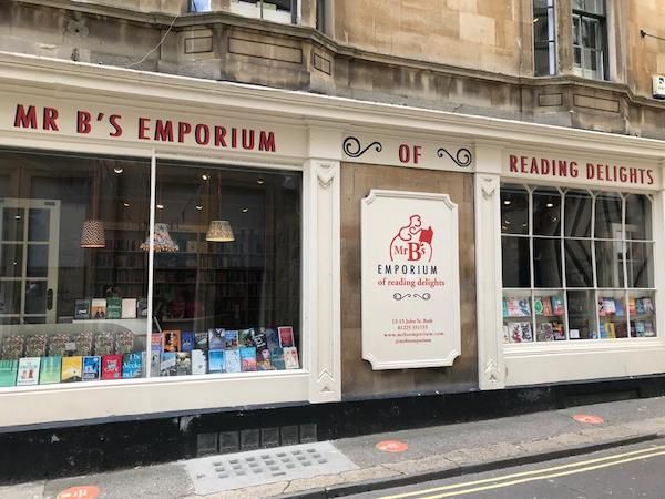 Mr. B's Emporium bookshop outside. Picture taken by me (author of post). 
