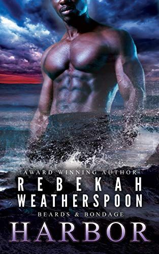 The cover of Harbor, featuring A lean, well-muscled Black man rising from the stormy surge of waves.