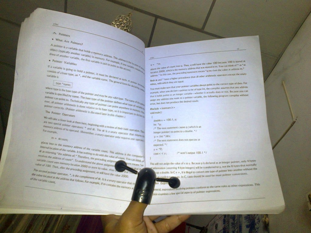DIY Thumb Book Holder with PVC Elbow, Ear Phones