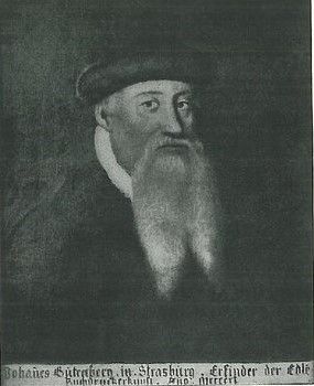 Johannes Gutenberg. Source: Wikimedia commons