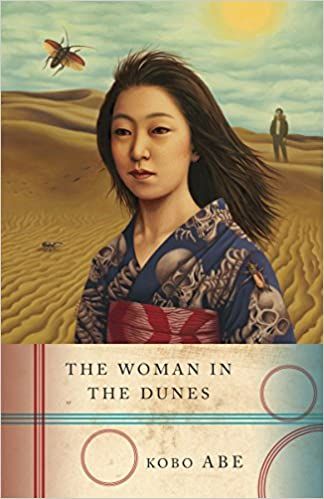 Shows the book cover of the Woman in the Dunes by Kobo Abe.
