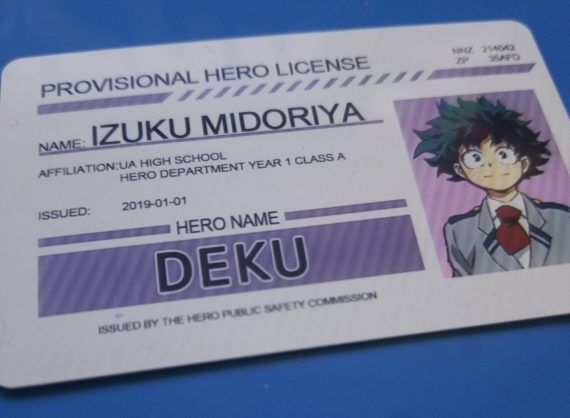 My Hero Academia Cosplay Character Provisional Hero License