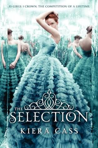 Cover of The Selection book: girl dressed in blue dress
