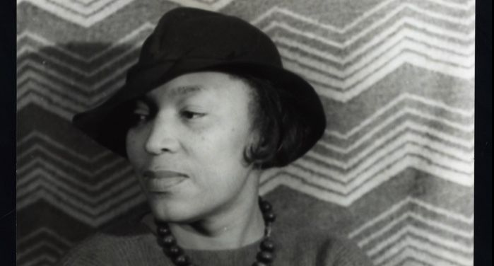 black and white image of Zora Neale Hurston