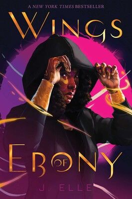 Wings of Ebony cover: girl in dark cloak
