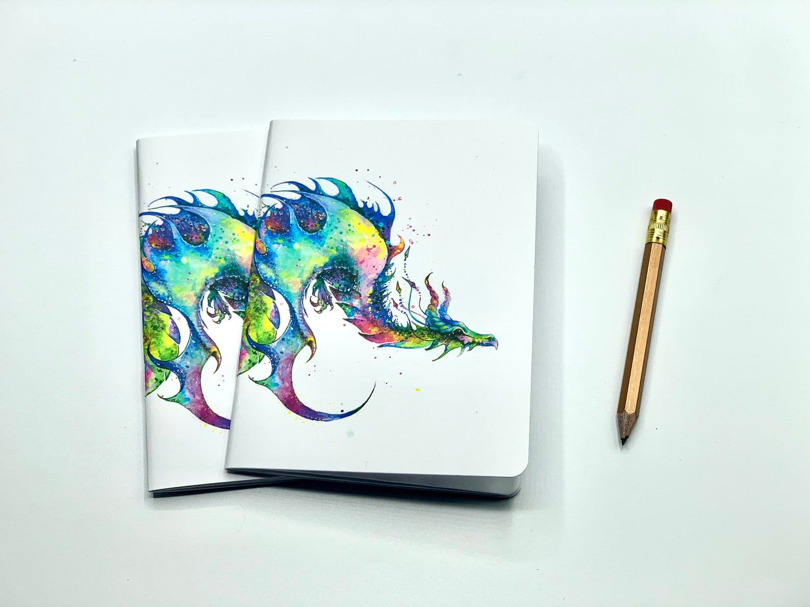Watercolor dragon pocket notebooks