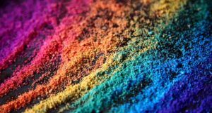 a photo of rainbow sand