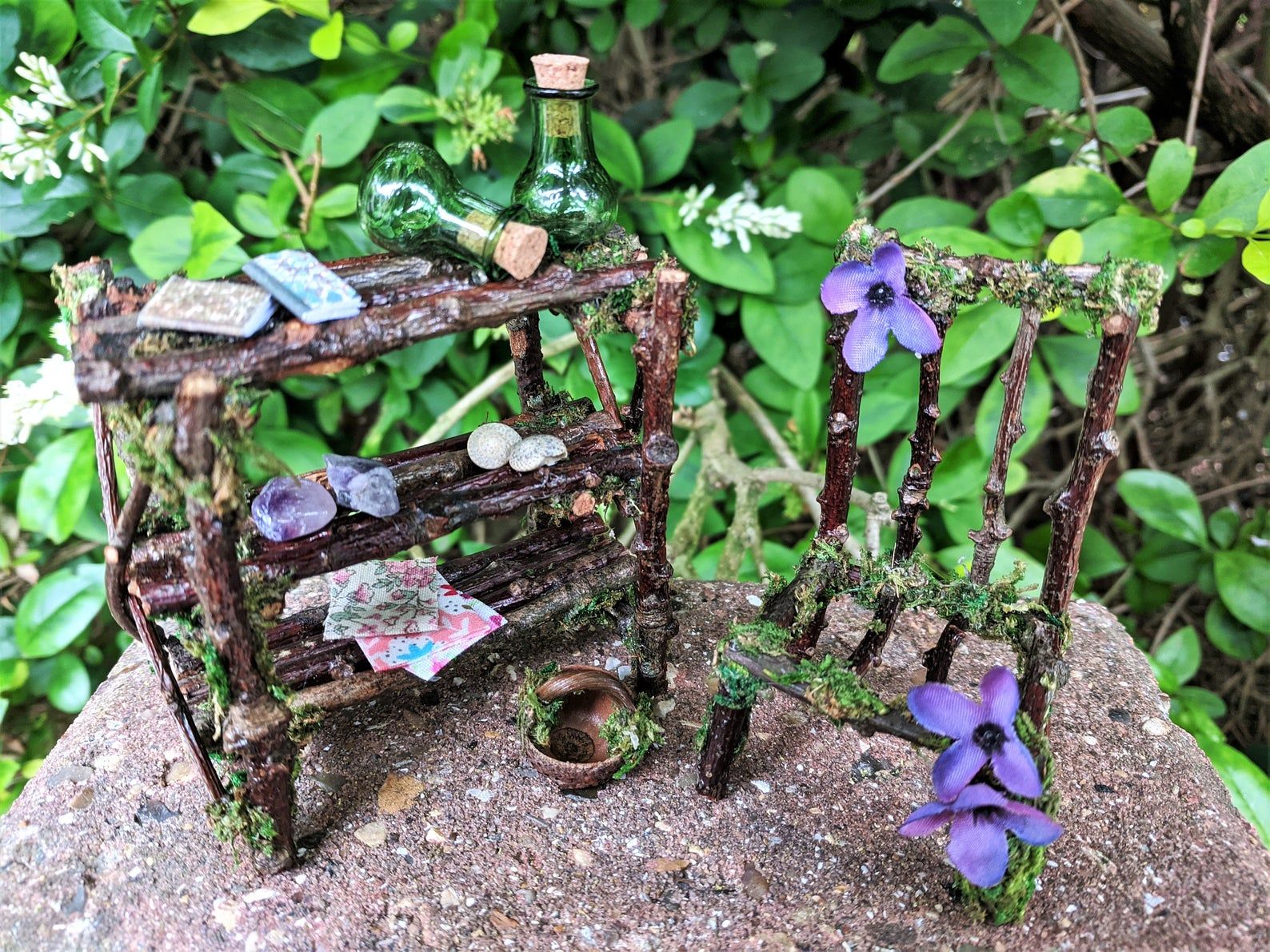 Fairy bookcase and chair