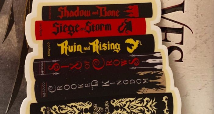 image of a Grishaverse book stack sticker
