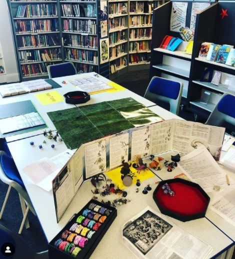A Dungeons and Dragons set up