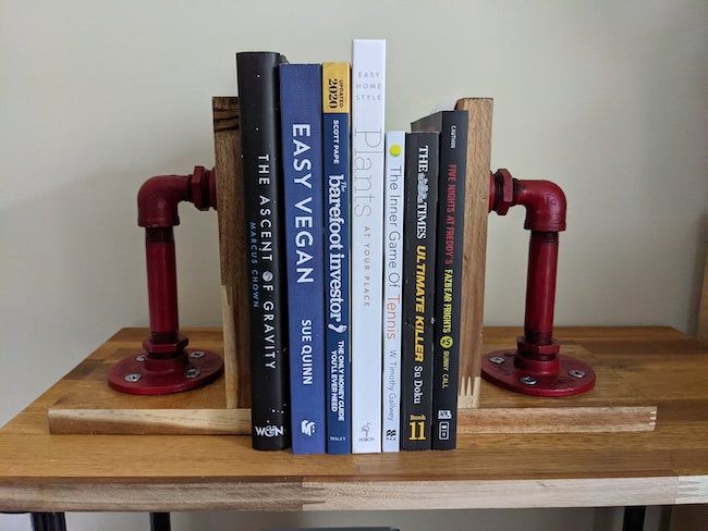 vintage pipe bookends