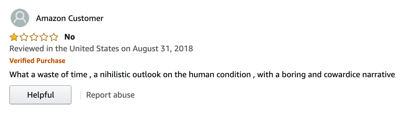 1984 Amazon 1 star review