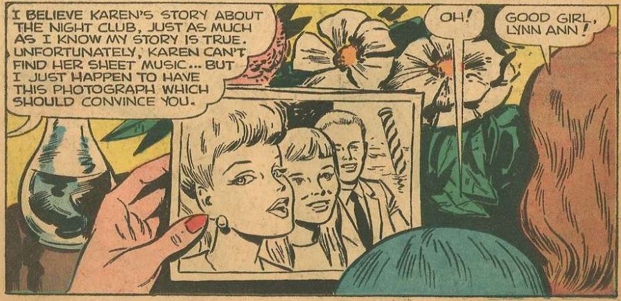 Panel from Barbie and Ken comic.