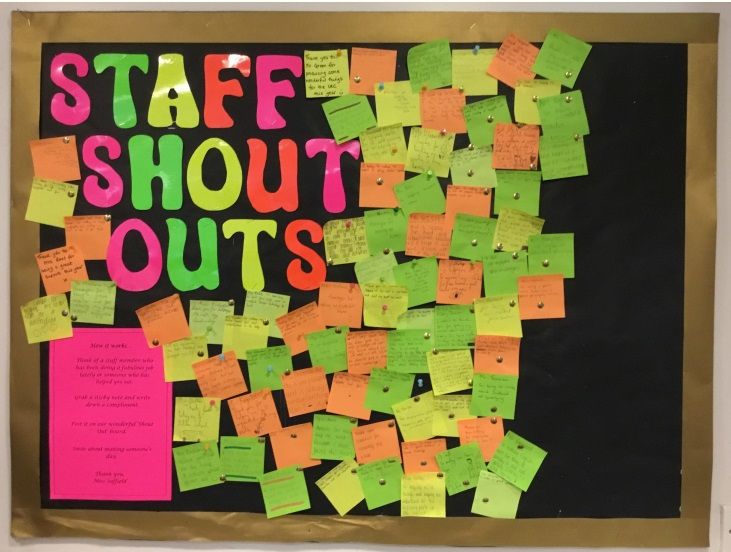 Staff Shout Out Display