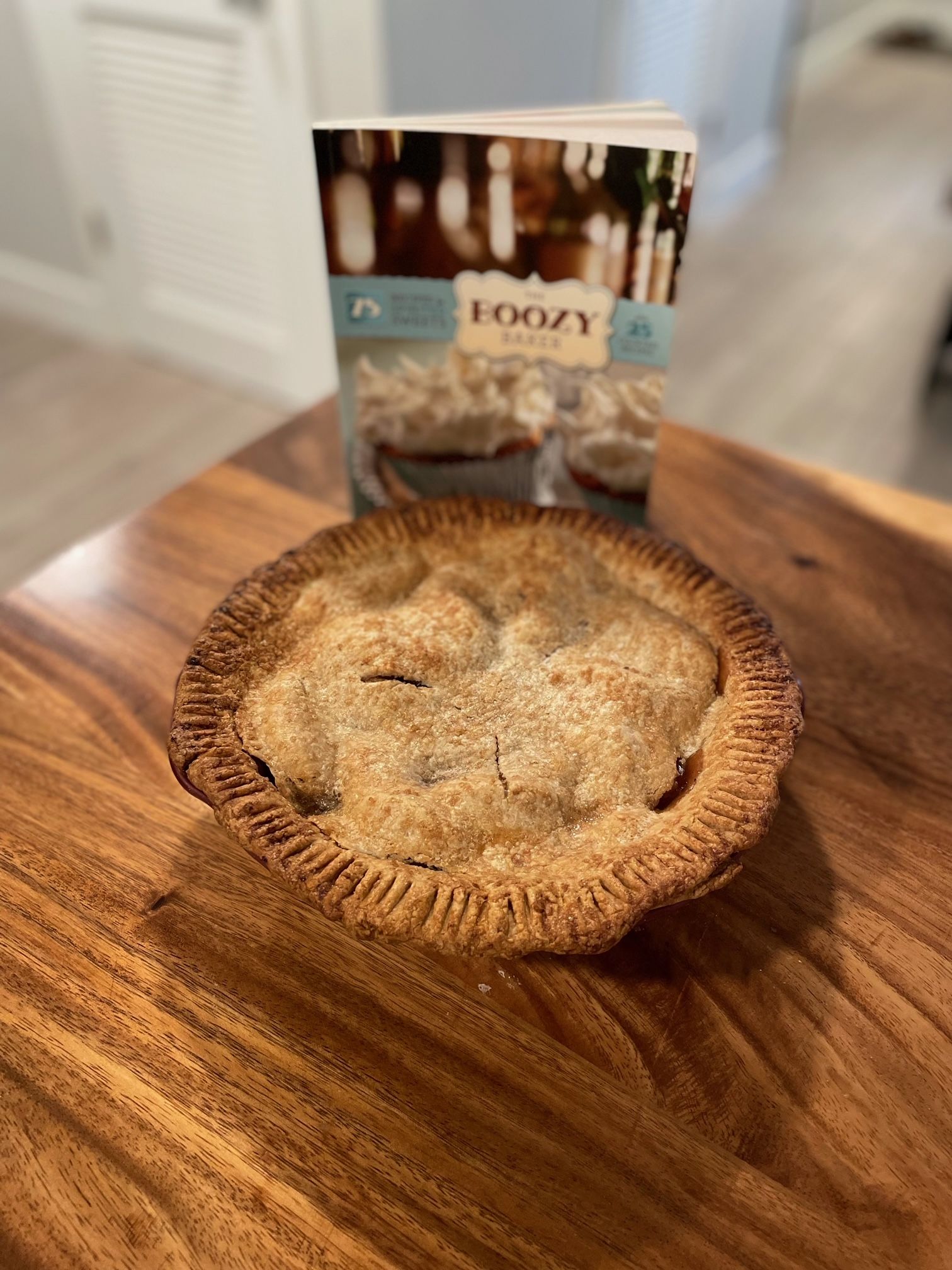 Apple pie with The Boozy Baker cookbook