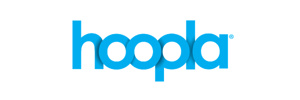 Blue Hoopla logo https://www.franklinsquarepl.org/elibrary/hoopla/