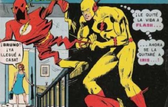 Iris walks into her home, calling for her husband. The Reverse Flash is there, saying he has killed Flash and will now kill Iris.