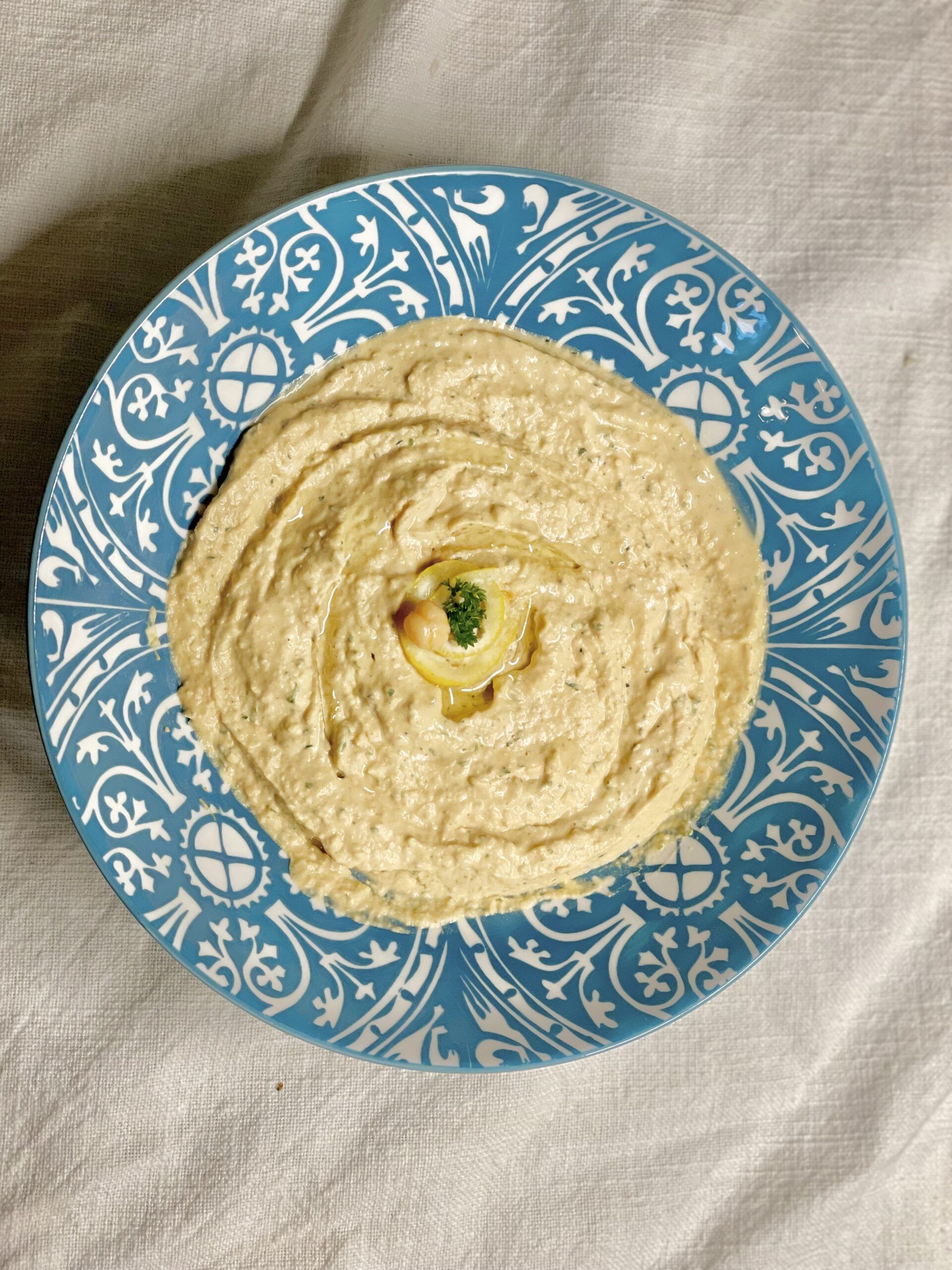 Sample hummus from Jerusalem