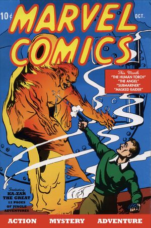 Cover of the first Marvel Comic. 