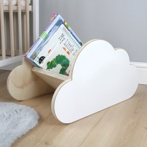 image of cloud-shaped book rack