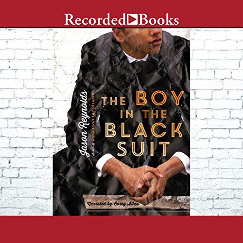 audiobook cover image of The Boy in the Black Suit by Jason Reynolds