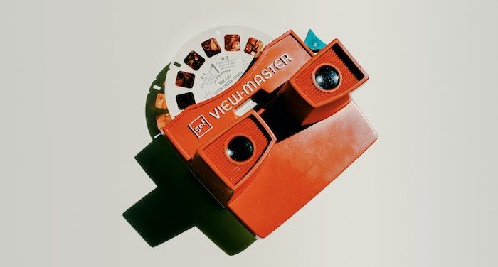 Image of a red viewmaster