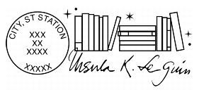 image of the special edition Ursula K. Le Guin postmark