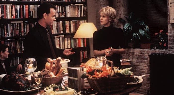 Still from You've Got Mail, inside of a bookstore.