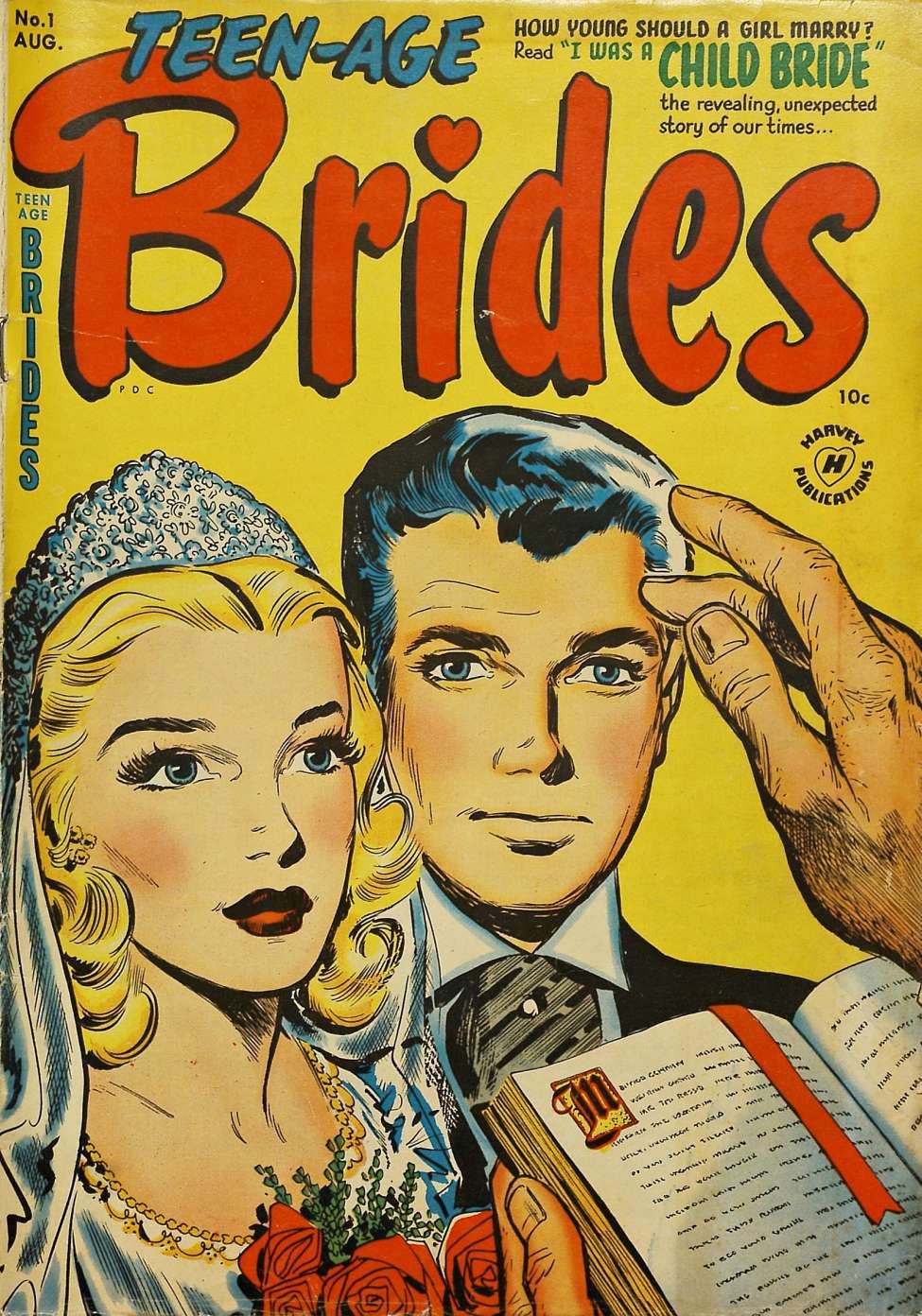 Image of the cover for Teen-Age Brides, issue 1.