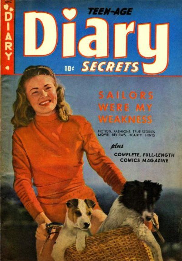 Image of the cover of issue 4 of Teen-Age Diary Secrets. 