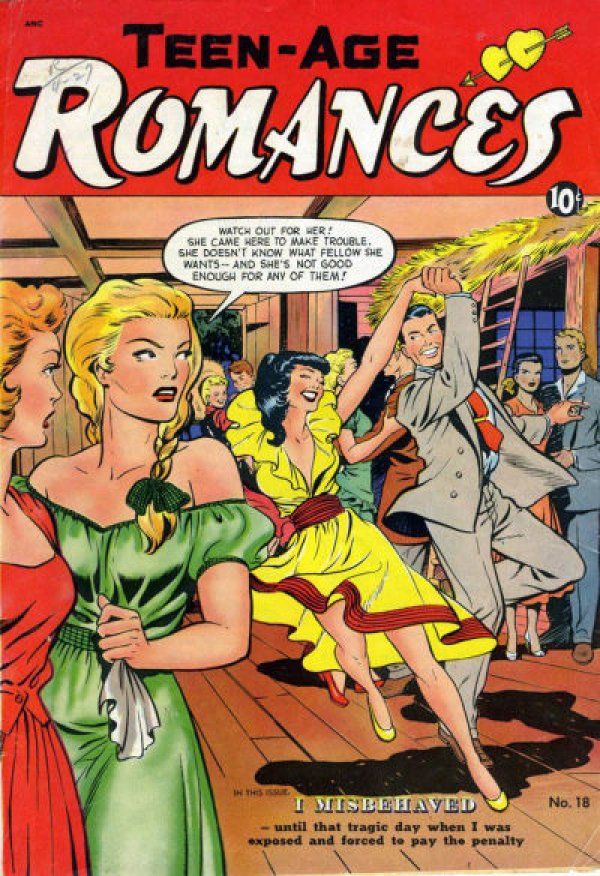 Cover for issue 18 of Teen-Age Romances. 