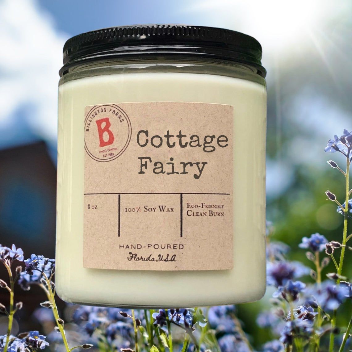 Cottage Fairy candle made by soy wax