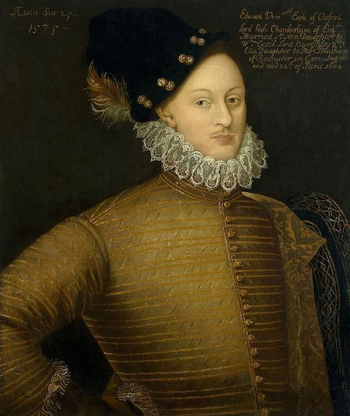 portrait of Edward de Vere, 17th Earl of Oxford