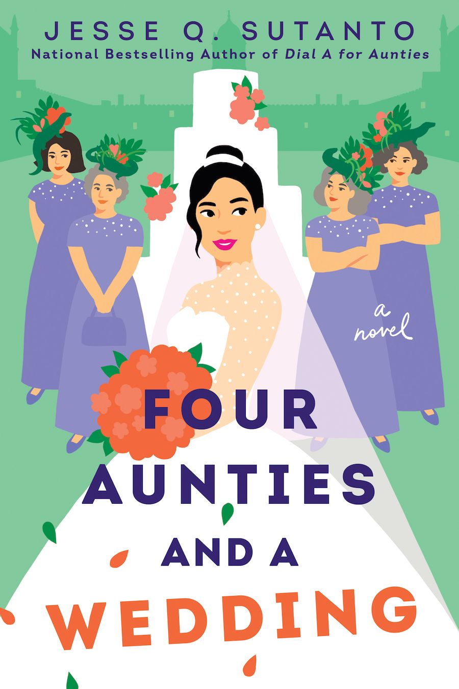 cover image of Four Aunties and a Wedding by Jesse Q Sutanto