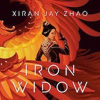 A graphic of the cover of Iron Widow by Xiran Jay Zhao