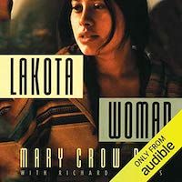 A graphic of the cover of Lakota Woman by Mary Crow Dog