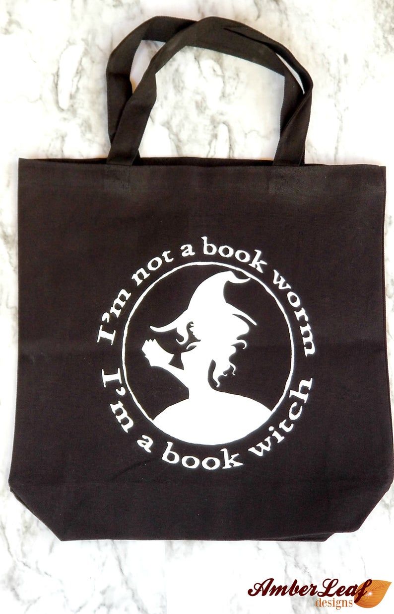 Image of book witch tote. 