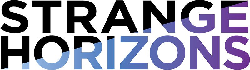 Image of "Strange Horizons" online literary journal text logo