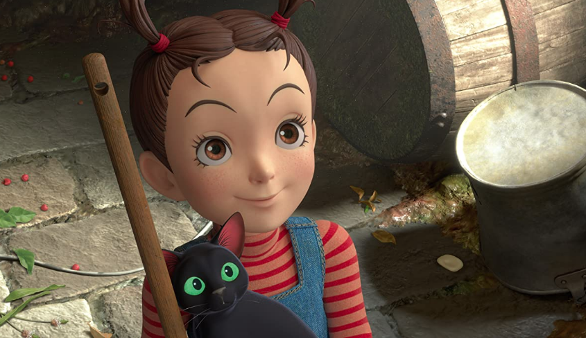 Earwig and the Witch with cat Movie Image